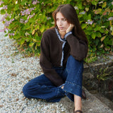 Jean Wide Isaline Bleu Stone