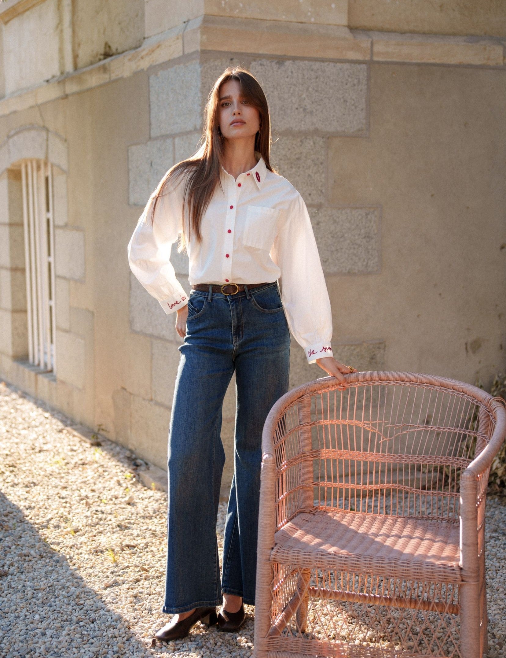Jean Wide Lalita Bleu Délavé