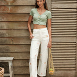 Jean Wide Livia Ecru