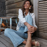 Jean Wide Lou-Anne Bleu Délavé