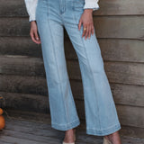 Jean Wide Lou-Anne Bleu Délavé
