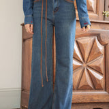 Jean Wide Louise Bleu Délavé