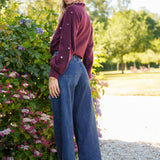 Jean Wide Nélia Bleu Stone
