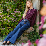 Jean Wide Nélia Bleu Stone