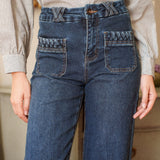 Jean Wide Oriana Bleu Stone