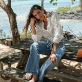 Jean Wide Orine Bleu Délavé