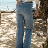 Jean Wide Orine Bleu Délavé