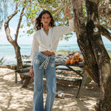 Jean Wide Orine Bleu Délavé