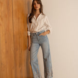 Jean Wide Pauligny Délavé clair