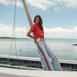 Jean Wide Sharly Délavé Clair