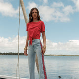 Jean Wide Sharly Délavé Clair