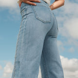 Jean Wide Soléa Bleu Délavé