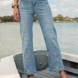 Jean Wide Soléa Bleu Délavé