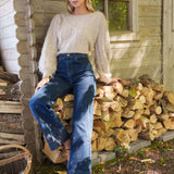 Jean Wide Vanya Bleu Stone