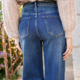 Jean Wide Veronica Bleu Stone