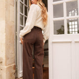 Jean Wide Vittoria Chocolat