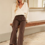Jean Wide Vittoria Chocolat
