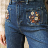 Jean Wide Wanya Bleu Stone