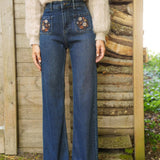 Jean Wide Wanya Bleu Stone