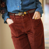 Pantalon Velours Eloy Bordeaux