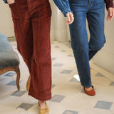 Pantalon Velours Eloy Bordeaux