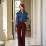 Pantalon Velours Eloy Bordeaux