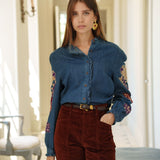 Pantalon Velours Eloy Bordeaux