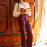 Pantalon Gaby Bordeaux