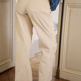 Pantalon Velours Erine Beige