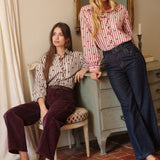 Pantalon Velours Erine Bordeaux