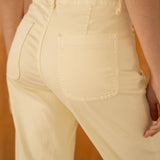 Pantalon Wide Flare Pop Jaune Citron
