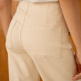 Pantalon Wide Lorine Beige