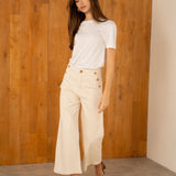 Pantalon Wide Lorine Beige