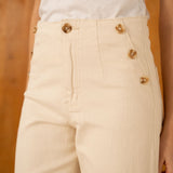 Pantalon Wide Lorine Beige