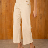 Pantalon Wide Lorine Beige