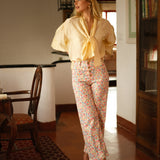 Pantalon Wide Ofeli Fleuri - Précommande 30 Mars