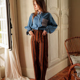 Pantalon Wide Séraphine Chocolat