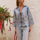 Short Claudine Délavé Claire